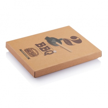 Logotrade corporate gift image of: BBQ set with hamburger press and brush