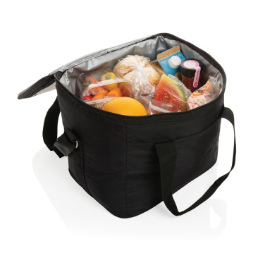 Logotrade promotional gift image of: Pedro AWARE™ RPET deluxe cooler bag with 5W solar panel