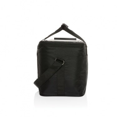 Logo trade corporate gifts image of: Pedro AWARE™ RPET deluxe cooler bag with 5W solar panel