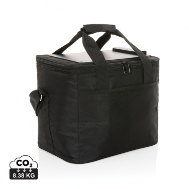 Logo trade promotional products image of: Pedro AWARE™ RPET deluxe cooler bag with 5W solar panel