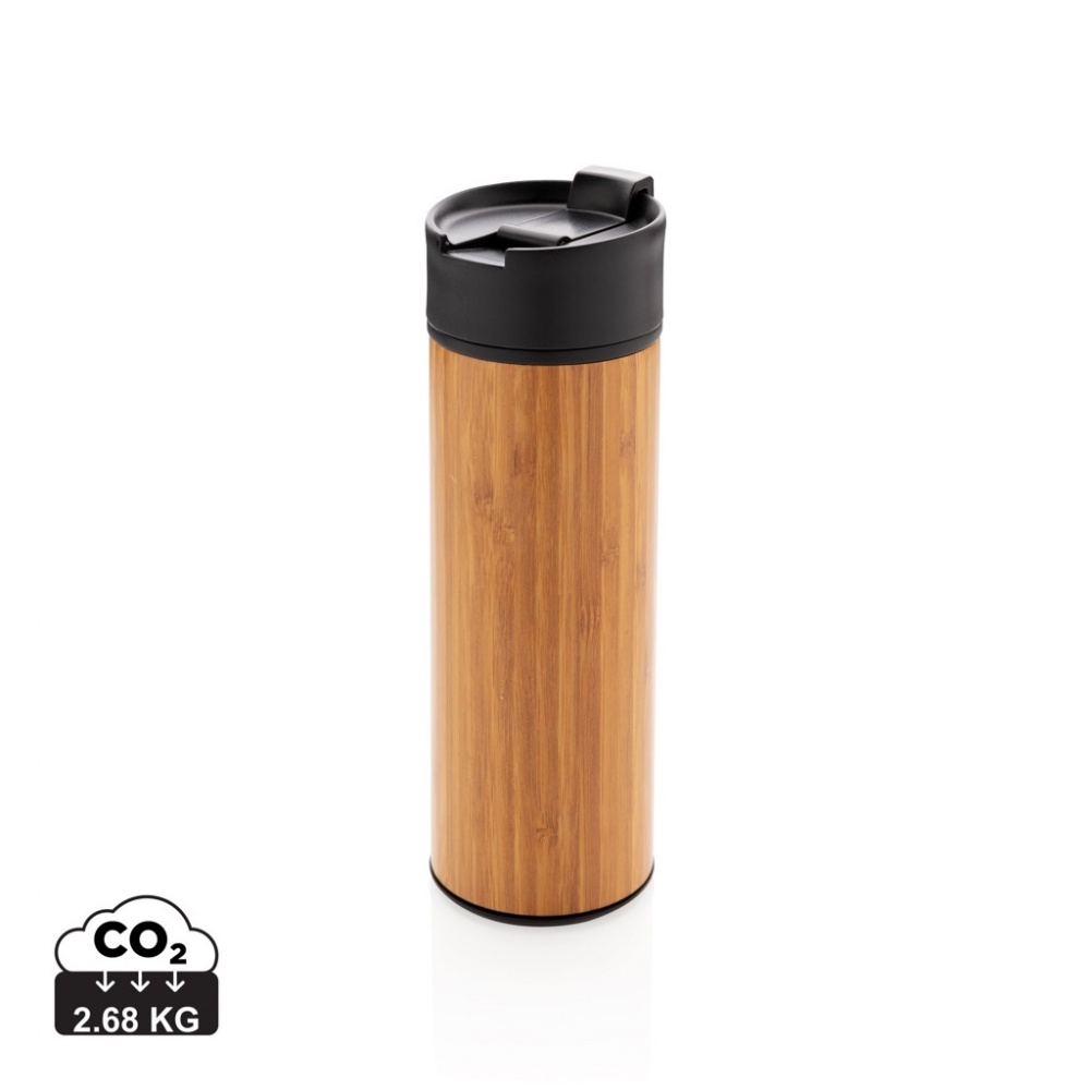 Logo trade business gift photo of: Bogota vacuum bamboo coffee mug