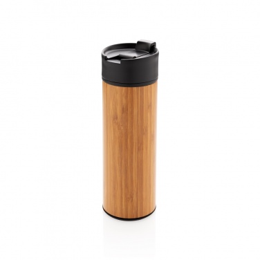 Logo trade promotional items image of: Bogota vacuum bamboo coffee mug