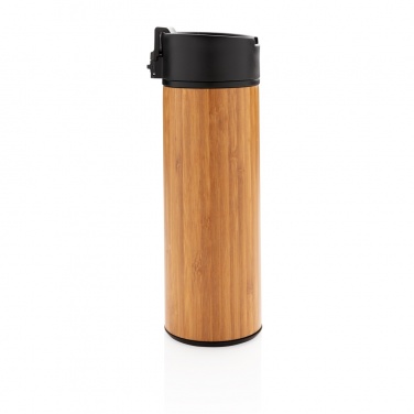 Logo trade promotional items image of: Bogota vacuum bamboo coffee mug