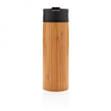 Logo trade corporate gifts image of: Bogota vacuum bamboo coffee mug