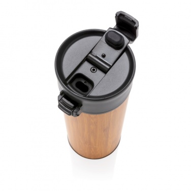 Logotrade promotional gift picture of: Bogota vacuum bamboo coffee mug