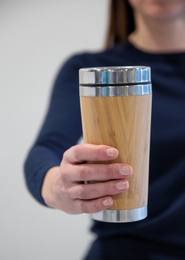 Logo trade promotional giveaways image of: Bamboo tumbler