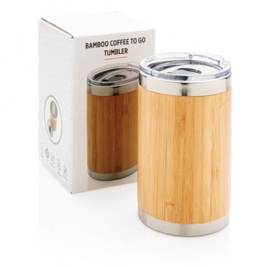 Logotrade corporate gift image of: Bamboo coffee to go tumbler