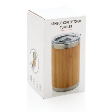 Logotrade promotional item image of: Bamboo coffee to go tumbler