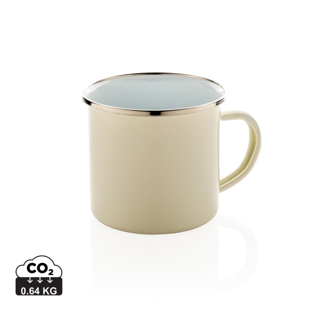 Logo trade corporate gifts image of: Vintage enamel mug