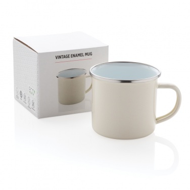 Logo trade corporate gift photo of: Vintage enamel mug