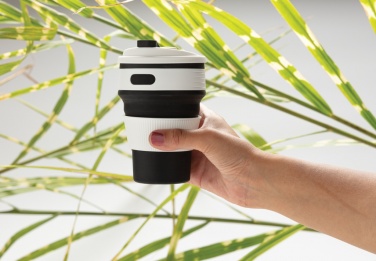 Logo trade advertising product photo of: Foldable silicone cup