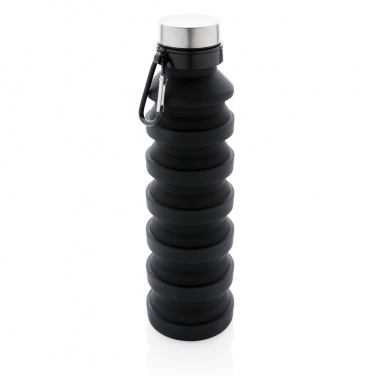 Logotrade promotional items photo of: Leakproof collapsible silicone bottle with lid