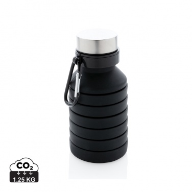 Logotrade promotional items photo of: Leakproof collapsible silicone bottle with lid
