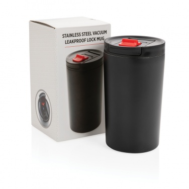 Logo trade promotional giveaways image of: Double wall vacuum leakproof lock mug 300ml