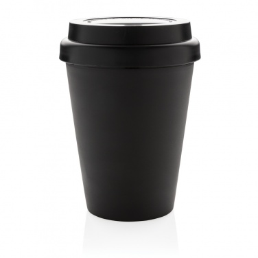 Logo trade promotional items image of: Reusable double wall coffee cup 300ml