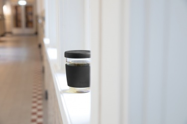 Logo trade promotional item photo of: Ukiyo borosilicate glass with silicone lid and sleeve
