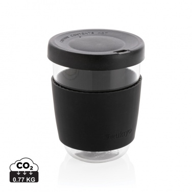 Logo trade promotional merchandise image of: Ukiyo borosilicate glass with silicone lid and sleeve