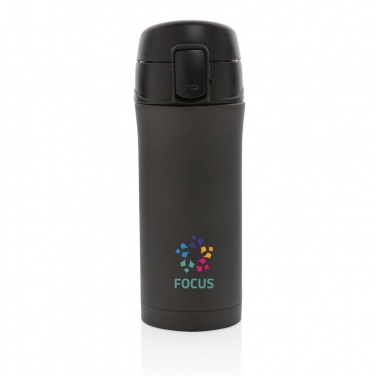 Logo trade business gift photo of: Metallic easy lock vacuum mug