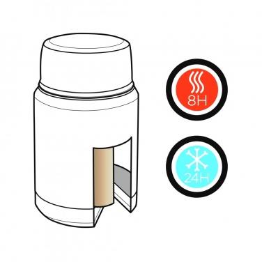 Logo trade promotional items image of: Swiss Peak Elite copper vacuum food container