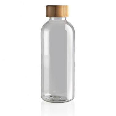 Logo trade promotional giveaways image of: RCS RPET bottle with bamboo lid
