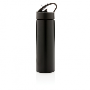 Logo trade advertising products image of: Sport bottle with straw