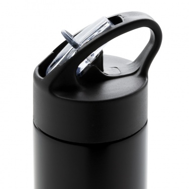 Logo trade promotional giveaways picture of: Sport bottle with straw