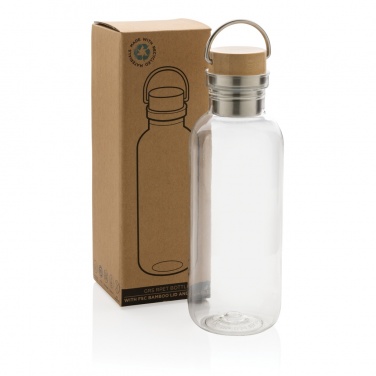 Logotrade promotional items photo of: RCS RPET bottle with bamboo lid and handle