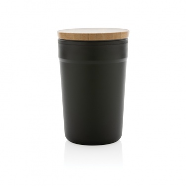 Logo trade corporate gift photo of: GRS certified recycled PP mug with bamboo lid