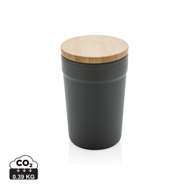 Logotrade promotional item image of: GRS certified recycled PP mug with bamboo lid
