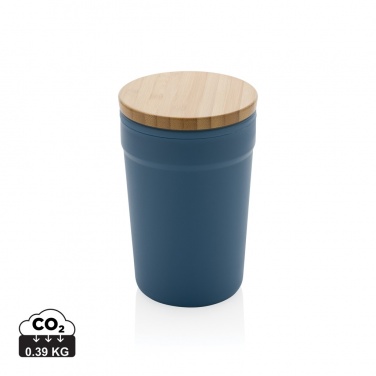 Logo trade corporate gifts picture of: GRS certified recycled PP mug with bamboo lid
