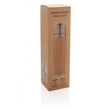 Logotrade promotional giveaway image of: Bamboo vacuum travel flask