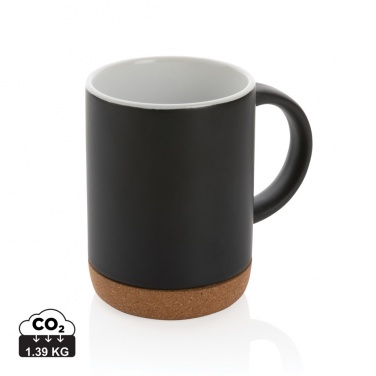 Logotrade promotional products photo of: Ceramic mug with cork base 280ml