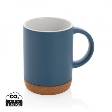 Logo trade promotional merchandise photo of: Ceramic mug with cork base 280ml