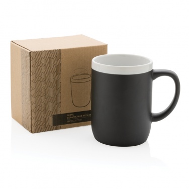 Logotrade advertising products photo of: Ceramic mug with white rim 300ml
