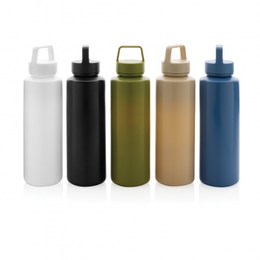 Logo trade promotional giveaways picture of: RCS certified recycled PP water bottle with handle