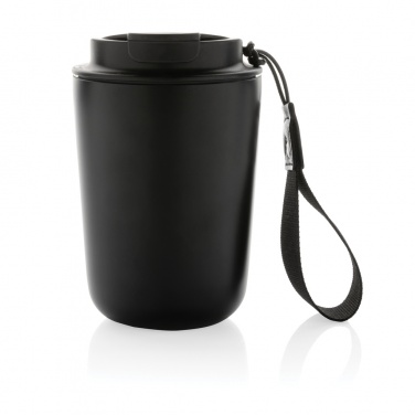 Logotrade promotional merchandise image of: Cuppa RCS re-steel vacuum tumbler with lanyard