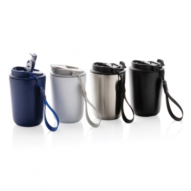 Logotrade advertising products photo of: Cuppa RCS re-steel vacuum tumbler with lanyard