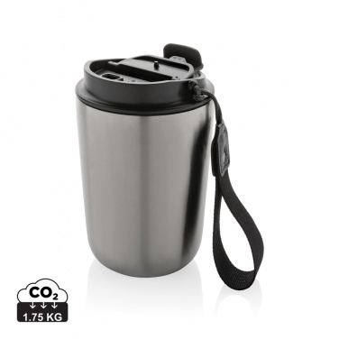 Logo trade promotional item photo of: Cuppa RCS re-steel vacuum tumbler with lanyard