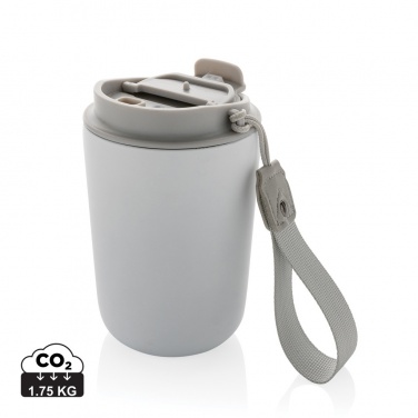 Logotrade promotional gift image of: Cuppa RCS re-steel vacuum tumbler with lanyard