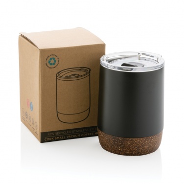 Logotrade promotional gifts photo of: RCS Re-steel cork small vacuum coffee mug