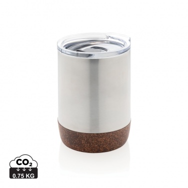 Logo trade business gifts image of: RCS Re-steel cork small vacuum coffee mug