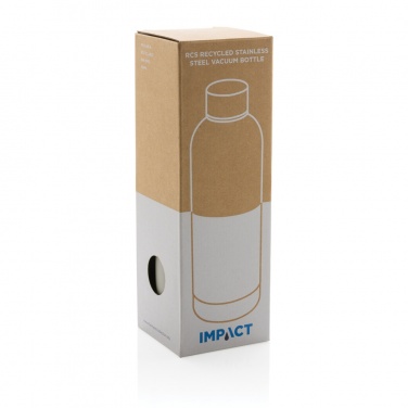 Logotrade advertising product picture of: RCS Recycled stainless steel Impact vacuum bottle