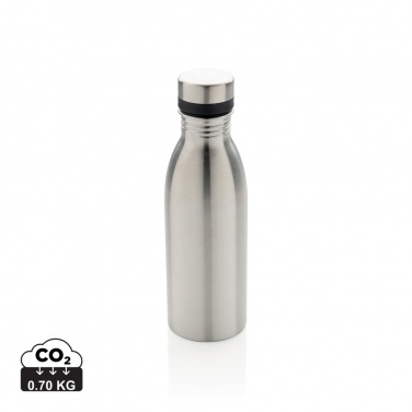 Logo trade promotional merchandise picture of: RCS Recycled stainless steel deluxe water bottle