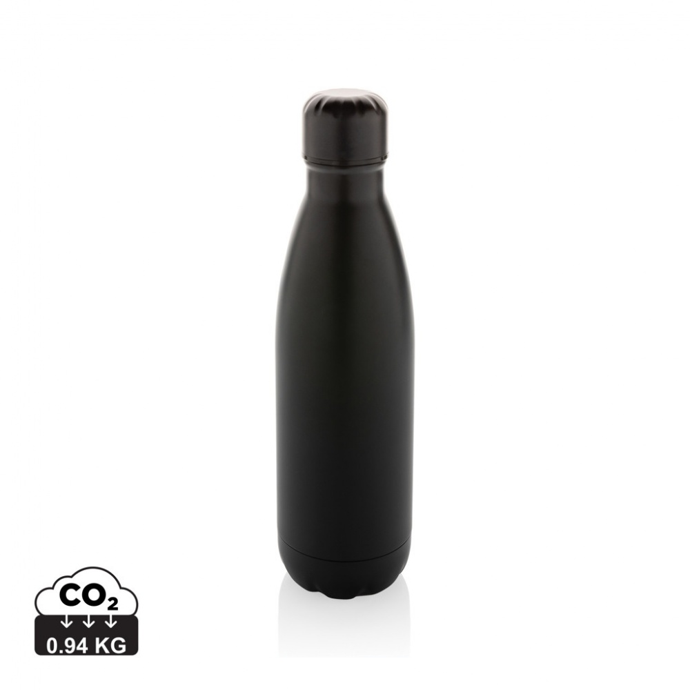 Logotrade promotional product picture of: Eureka RCS certified re-steel single wall water bottle