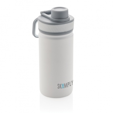 Logo trade promotional items picture of: Vacuum stainless steel bottle with sports lid 550ml