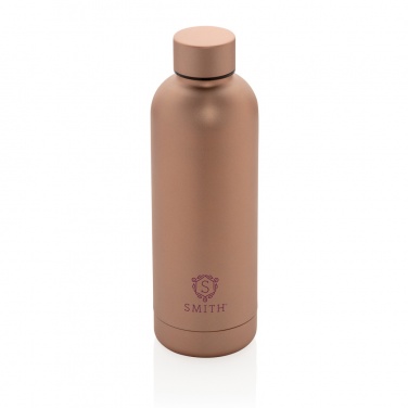 Logo trade promotional giveaways image of: Impact stainless steel double wall vacuum bottle