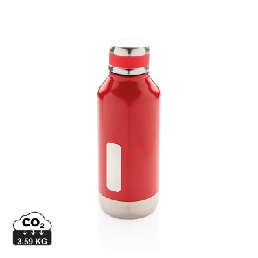 Logo trade corporate gifts image of: Leak proof vacuum bottle with logo plate