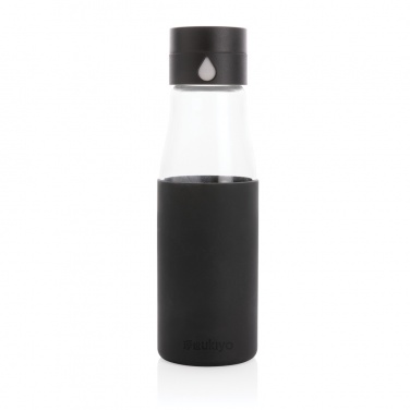 Logotrade promotional giveaways photo of: Ukiyo glass hydration tracking bottle with sleeve