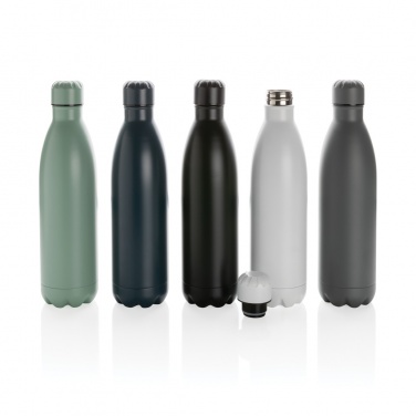 Logo trade promotional giveaways image of: Solid colour vacuum stainless steel bottle 750ml