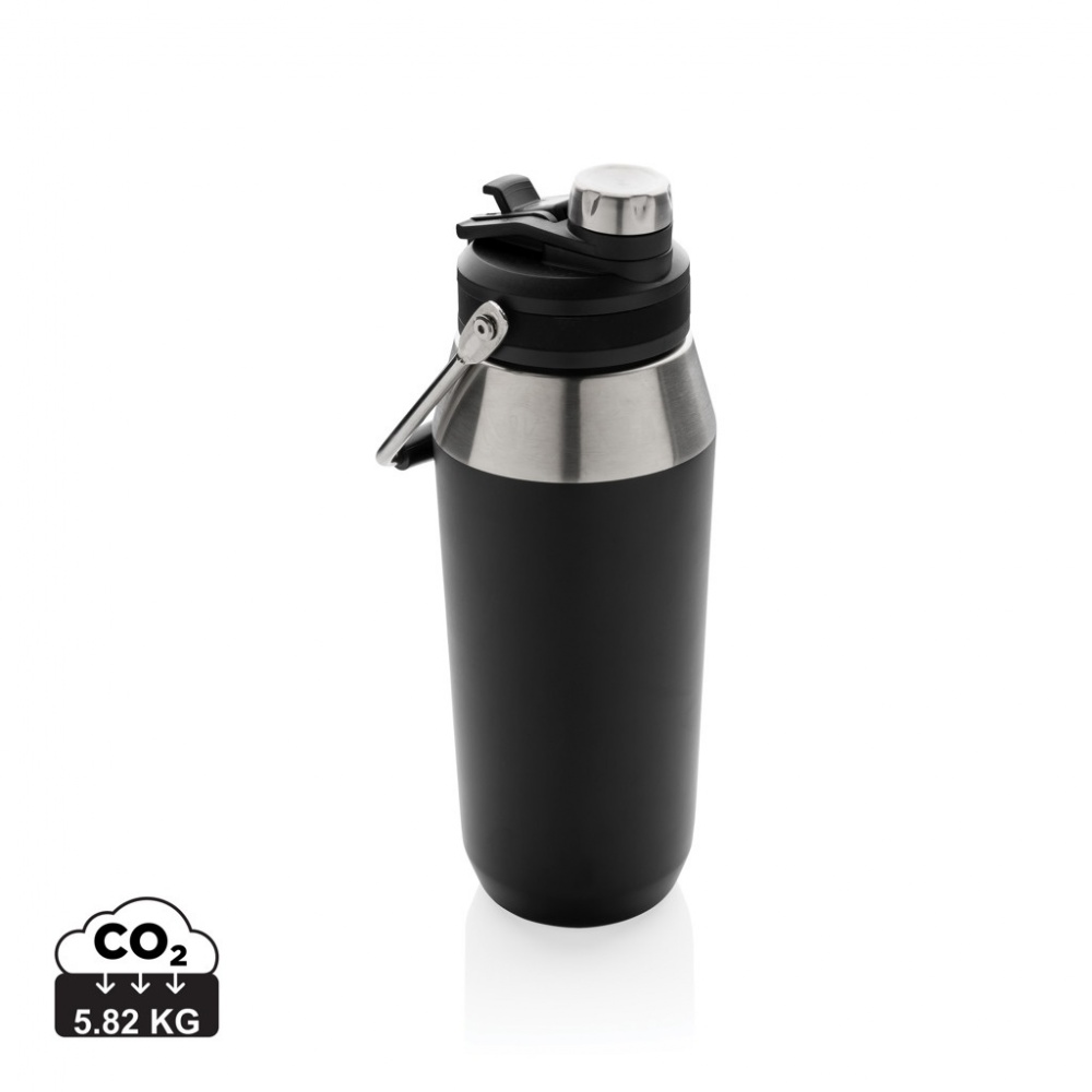 Logotrade promotional items photo of: Vacuum stainless steel dual function lid bottle 1L